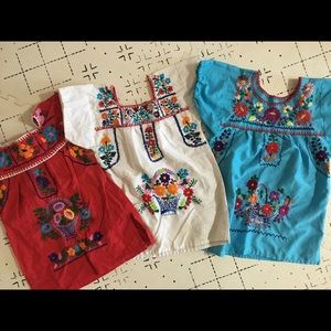 Ethnic embroidered dresses